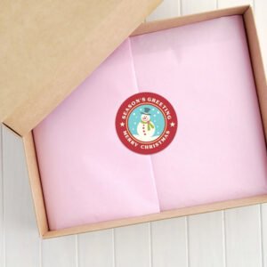 christmas rolled adhesive labels stickers b4