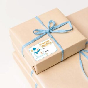 christmas rolled labels sticker b4