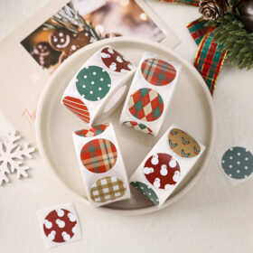 Christmas Round Basic Seal Stickers