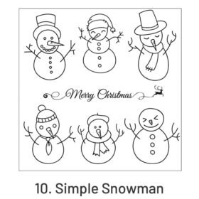 10.Simple Snowman