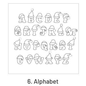 christmas silicone rubber stamps snowman dog and cat greetings alphabet sku 6