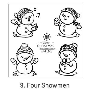 christmas silicone rubber stamps snowman dog and cat greetings alphabet sku 9