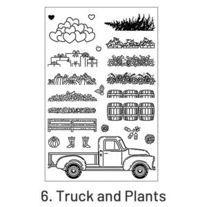 christmas silicone stamps tree words blessings penguin sku 6