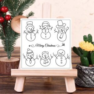 Christmas Simple Snowman Rubber Stamps