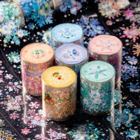 Christmas Snowflake Series Clear Transparent Decorative Tape