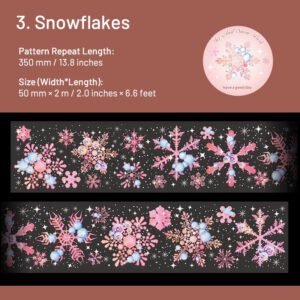 christmas snowflake series pet decorative tape sku 3