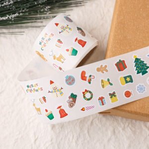 Christmas Special Shape Roll Stickers christmas special shape roll stickers b6
