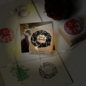 Christmas-themed Creative Wooden Rubber Stamp christmas themed creative wooden rubber stamp b2