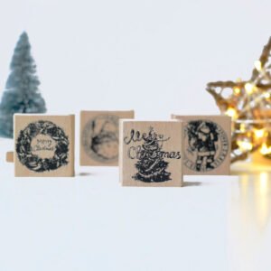 Christmas-themed Creative Wooden Rubber Stamp christmas themed creative wooden rubber stamp b3