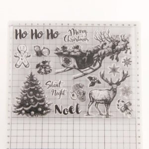 Christmas-themed Transparent Stamps Side View - P3151-00002