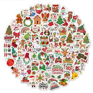 Christmas-themed Vinyl Decorative Stickers
