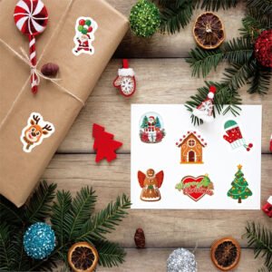 christmas themed vinyl decorative stickers b2