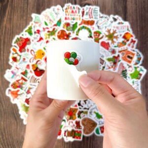 christmas themed vinyl decorative stickers c2