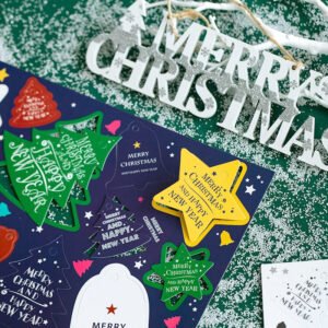 Christmas Tree Bell Star Cardstock Hanging Tags
