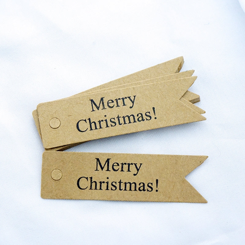 christmas vintage kraft decorative hanging tags b1