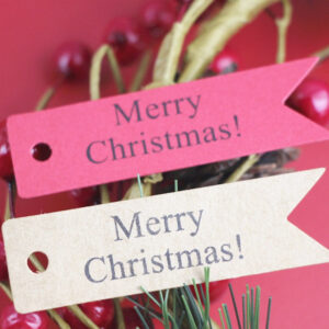 christmas vintage kraft decorative hanging tags b6