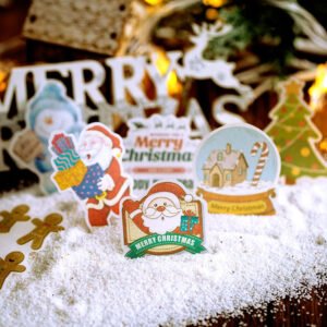 christmas washi stickers tree snowflake snowman reindeer santa claus greetings c
