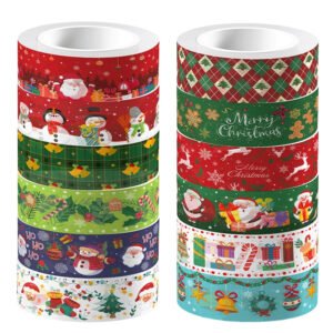 Christmas Washi Tape Set (12 Rolls)