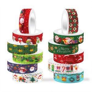 christmas washi tape set 12 rolls b1