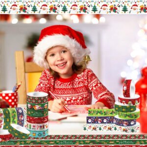 christmas washi tape set 12 rolls b2