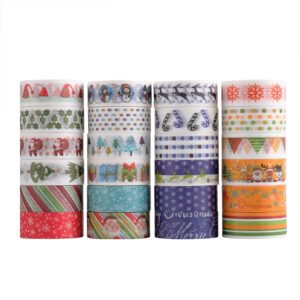 christmas washi tape set 24 rolls b
