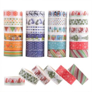 christmas washi tape set 24 rolls b4