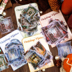Christmas Window Clear Transparent Sticker