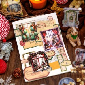 christmas window pet sticker b5