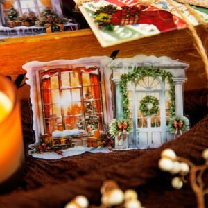 christmas window pet sticker c3