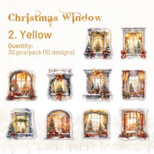 christmas window pet sticker sku 2