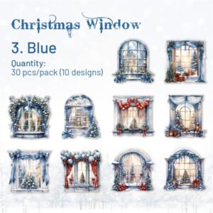 christmas window pet sticker sku 3