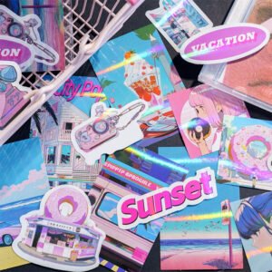 CITYPOP Iridescent Sticker Pack - Travel, Japanese Anime, ACG