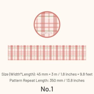 Classic Grid Pattern Washi Tape classic grid pattern washi tape sku 1