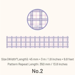 Classic Grid Pattern Washi Tape classic grid pattern washi tape sku 2