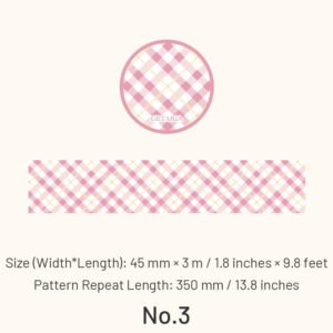 Classic Grid Pattern Washi Tape classic grid pattern washi tape sku 3