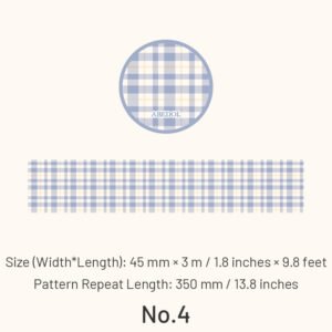 Classic Grid Pattern Washi Tape classic grid pattern washi tape sku 4