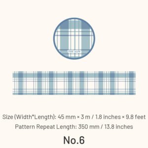 Classic Grid Pattern Washi Tape classic grid pattern washi tape sku 6