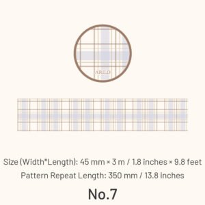 Classic Grid Pattern Washi Tape classic grid pattern washi tape sku 7