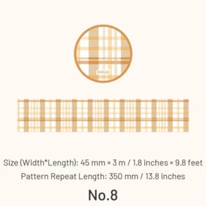 Classic Grid Pattern Washi Tape classic grid pattern washi tape sku 8