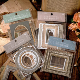 Classical Binding Vintage Hollow Collage Stickers