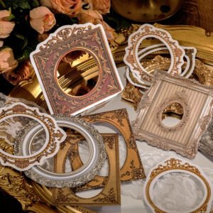 classical binding vintage hollow collage stickers b5