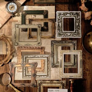classical binding vintage hollow collage stickers b6