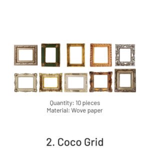 classical binding vintage hollow collage stickers sku 2
