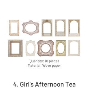 classical binding vintage hollow collage stickers sku 4
