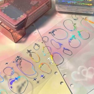 Clear Holographic Butterfly Bubble Clear Transparent Tape clear holographic butterfly bubble pet tape c3