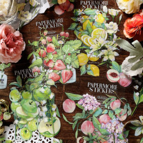 Clear Vivid Floral Plants Clear Transparent Sticker Pack
