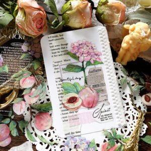 clear vivid floral plants pet sticker pack b