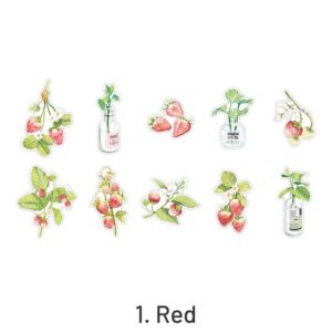 clear vivid floral plants pet sticker pack sku 1