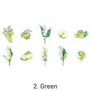 clear vivid floral plants pet sticker pack sku 2