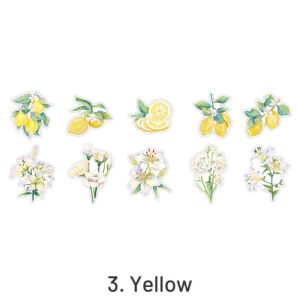 clear vivid floral plants pet sticker pack sku 3